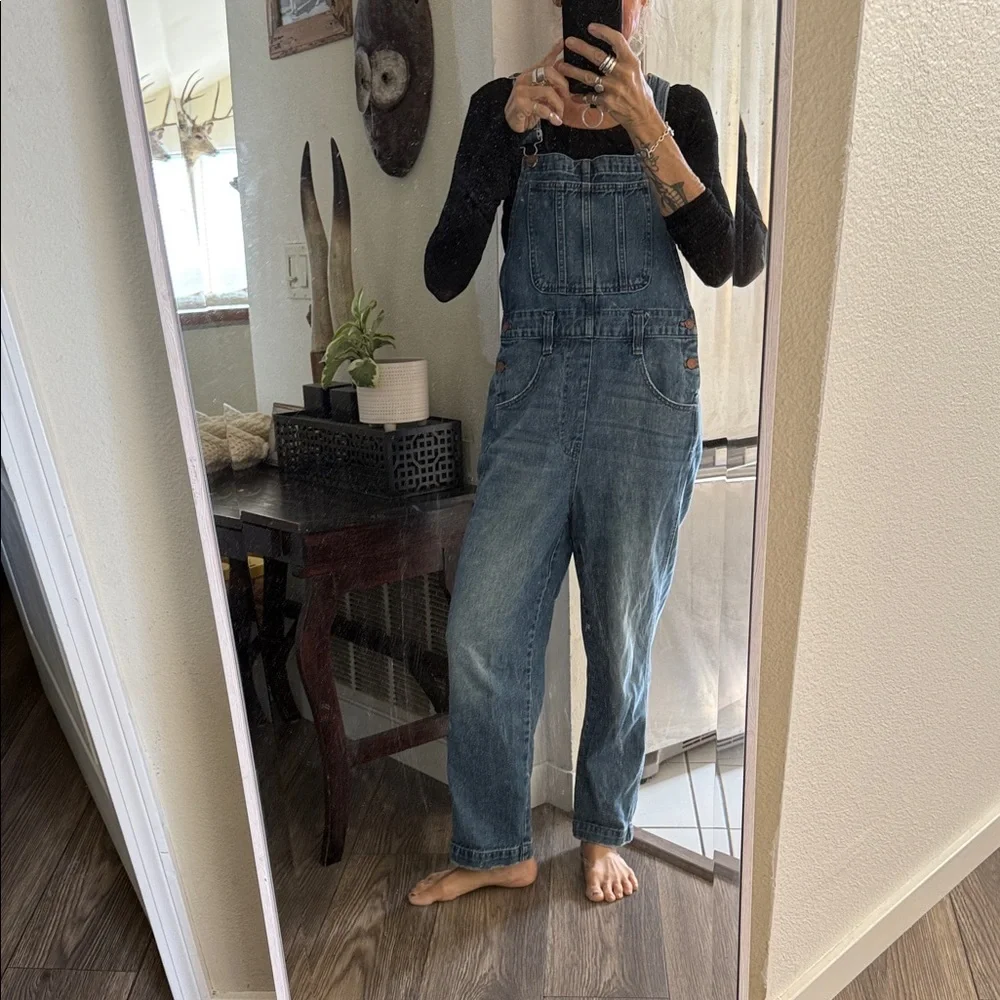 Madewell size small denim overalls - Picture 1 of 9